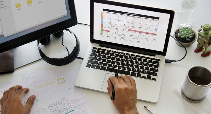 Calendar Planner trabajo híbrido